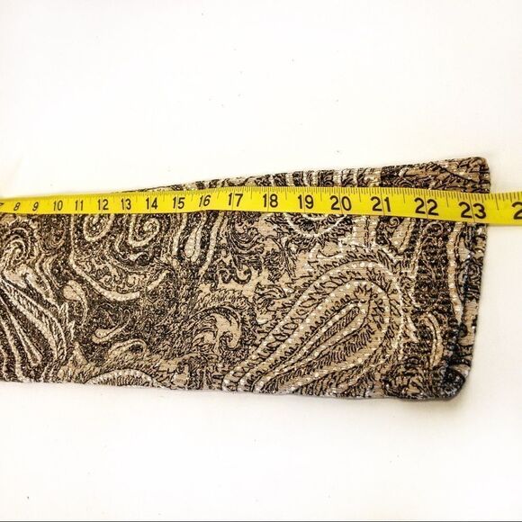 Vintage Sparkling Paisley Mandarin Jacket Sz M - Picture 12 of 14